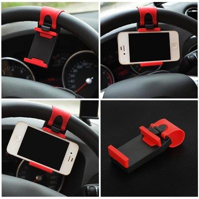 Support de fixation universel pour volant de voiture pour iPhone 8 7 7Plus 6 6s Samsung Xiaomi Huawei téléphone portable GPS