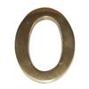 DOOR NUMBERS FROM 1 TO 9. 10cm. CHOOSE NUMBER AND FINISH. NUMBER ZERO BRASS FINISH
