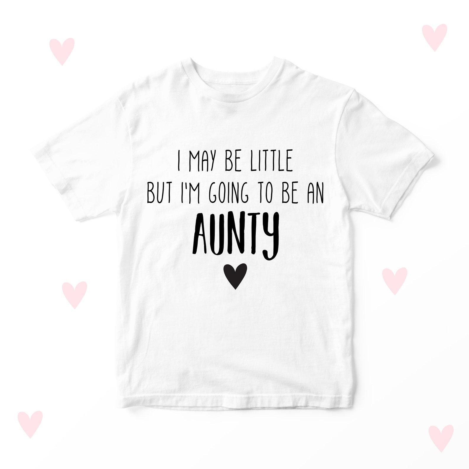 Aunty Promotion Kids T-shirt Personalised Baby Announcet 100