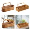 Weaving Wall Hanging Basket Decorative Basket Container No Perforating Fruit Sundries Organizer for Living Room