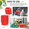 Set of 5 Cage Cups Plastic Feeders for Parrots and Chickens Birds Feeding Bird Feeding Cups Plastic Bowls