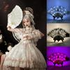 Glow Folding Led Fan Led Glasses Dancing Light Fan Night Show Halloween Christmas Rave Festival Accessories Glow Party Supplies
