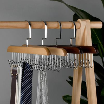 Belt Organizer Multi Hook 360 Degrees Rotating Top 8 Hooks Multi-purpose Hanging Sling Vest Storage Rack Home Supplies