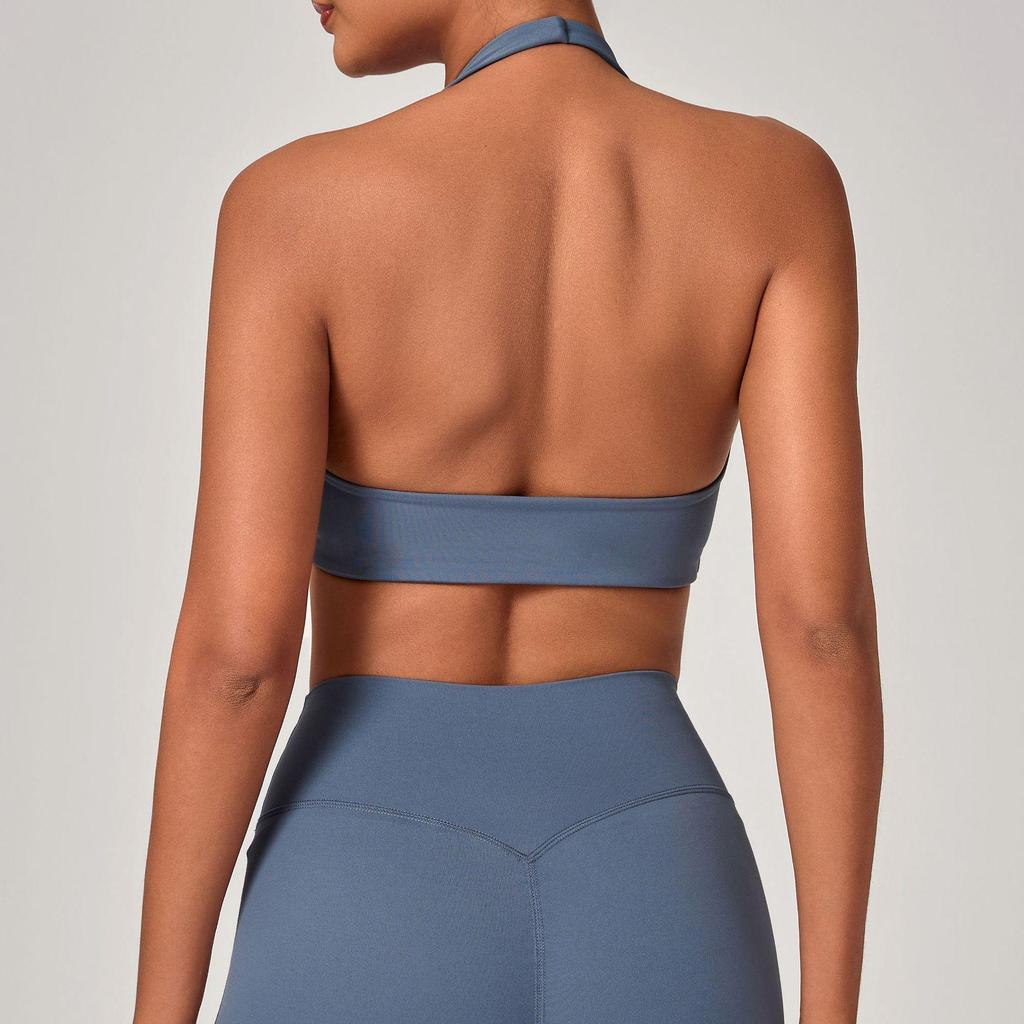 Cross-Border Sports Breathable Yoga Bra - Hanging Neck, Beautiful Back, Outdoor Running & Fitness Top