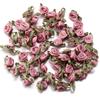 50 peças 1,5x2,5cm Mini Flor de Rosa Fita de Cetim de Poliéster Rosetas Apliques de Tecido Para Casamento Festa Roupa Costura Decoração