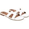 Shoetopia Women'S Block Heel Sandal/White /Eu36 / Uk3