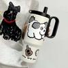 720ml Vacuum Cup Large Capacity Water Mug Creative Insulated Cup  Birthday Gift