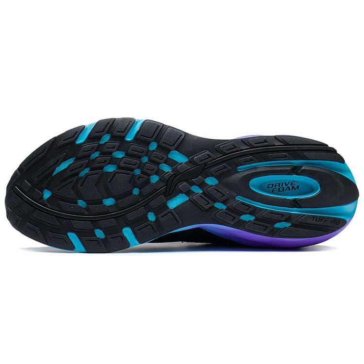 Li-Ning Yufeng Casual Fabric Synthetic Leather Shock Absorbing Non-Slip Wear-Resistant Low-Top Running Shoes Men Sneaker Black ARSS013-1