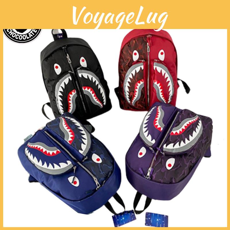 Schoolbag Shark Backpack Students Large Capacity Light Weight For Teenagers