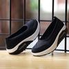 Women Platform Sneakers 2024 New Fashion Womens Casual Office Shoes Wedges Swing Shoes Thick Sole Big Size 42 Nurse Work Shoes