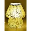 Lampa z mozaikového skla ve tvaru houby pro domácí/kancelářskou/festivalovou dekoraci (Žárovka není součástí dodávky) (23 cm)