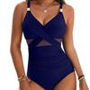 2025 New Swimsuit Women's Sense One-piece Swimsuit Solid Color Swimsuit Bikini