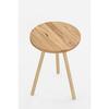 Round Side Coffee Table Single Nesting Coffee Table With Wooden Legs