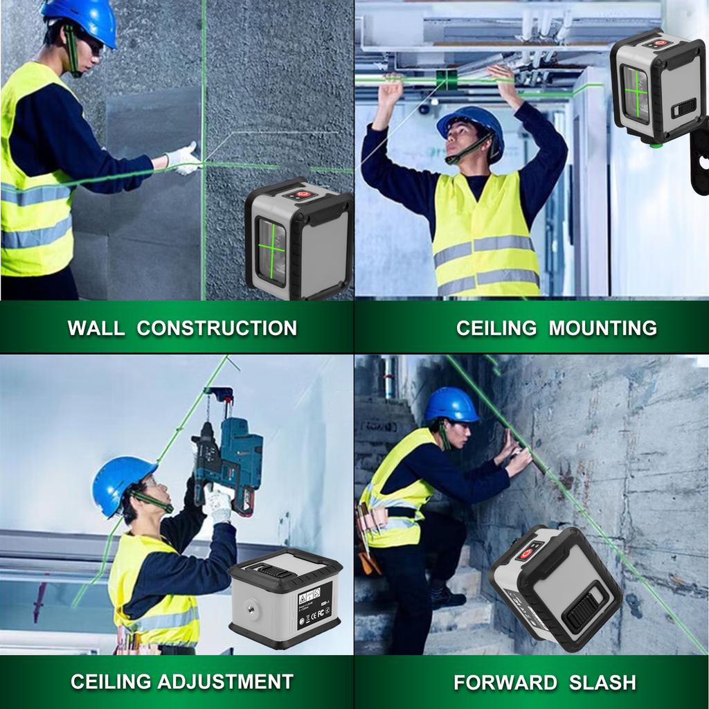 Industrial Grade 360 Degree Swivel Laser Level Including 2 Lines Tripod for Construction and DIY Projects Local Europe Warehouse