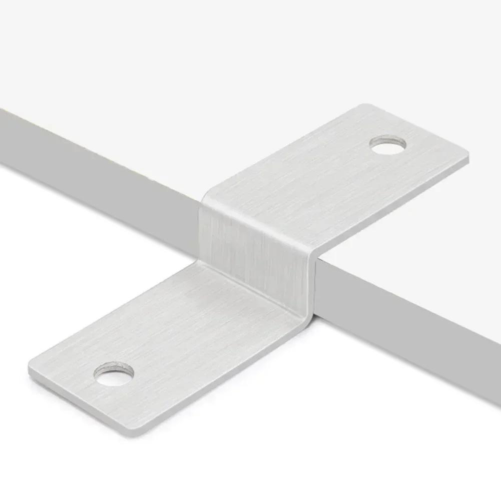 Corner Brackets Connector Z-Shaped Corner Fixed Fasteners Multifunctional Stainless Steel Fixed Brackets Connector Hardware
