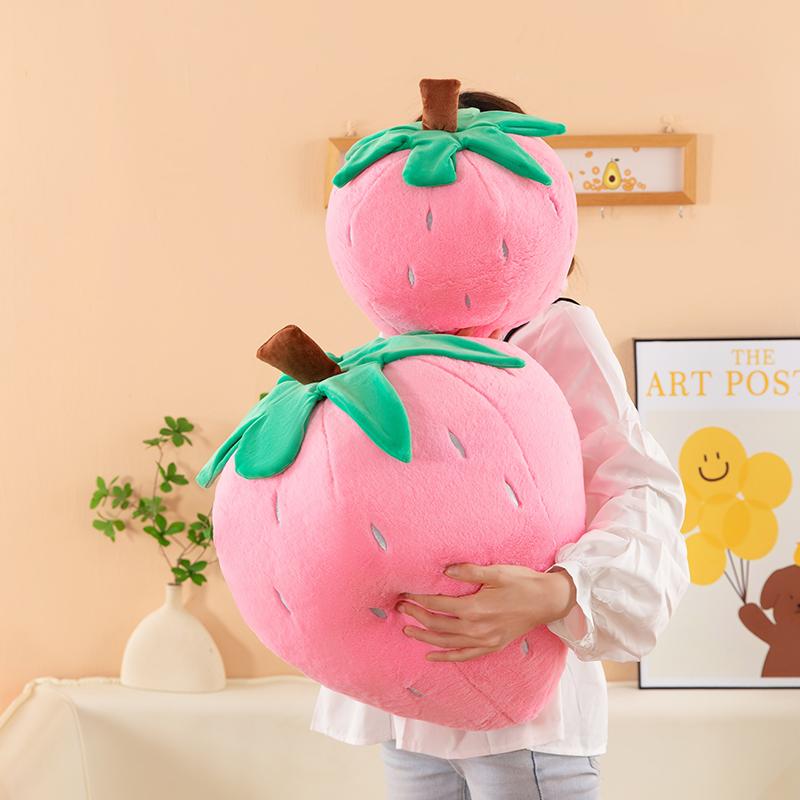 Strawberry Throw Pillow Plush Toy Fruit Sleeping Girl Bed Cushion Sofa Super Soft Doll Student