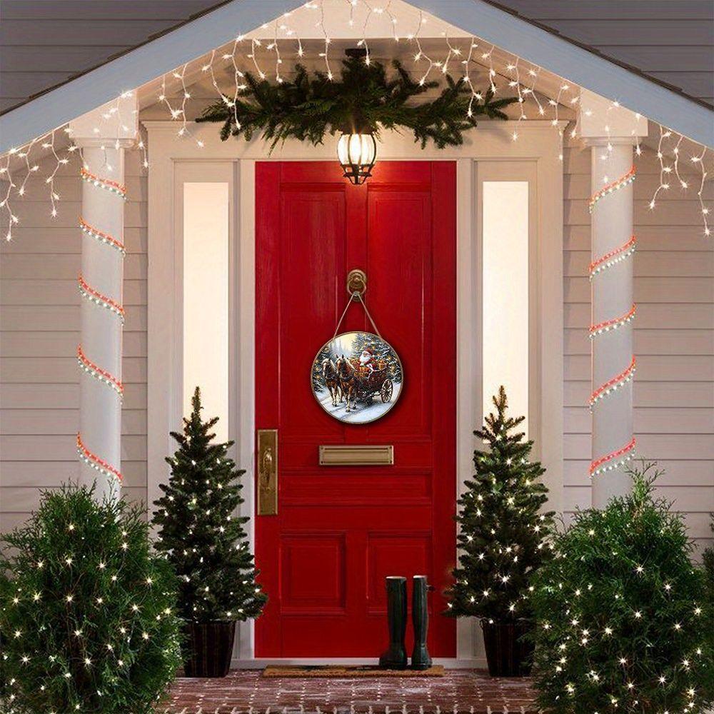 2D Flat Wooden Hanging Decorative Signs, Christmas Decorations, Family Wall or Door Decorations, Garden Decorations, Christmas Gifts for Friends
