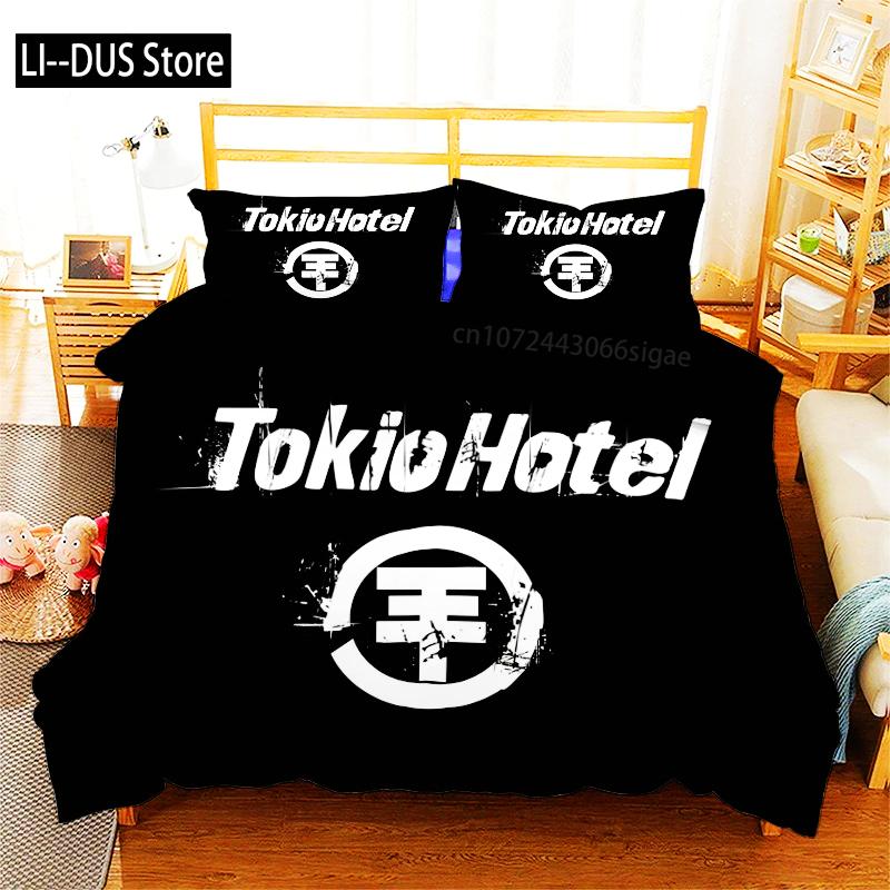 Rock Band Tokio Hotel3D Print Bedding Set Duvet Covers Pillowcases One Piece Comforter Bedding Sets Bedclothes Bed K581