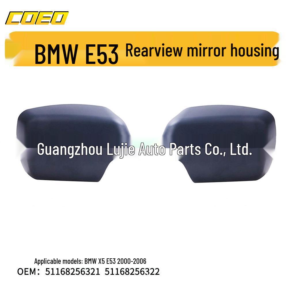 Non-Perforated Rearview Mirror Shell for BMW E53 X5 (2000-2006), Part No. 51168256322
