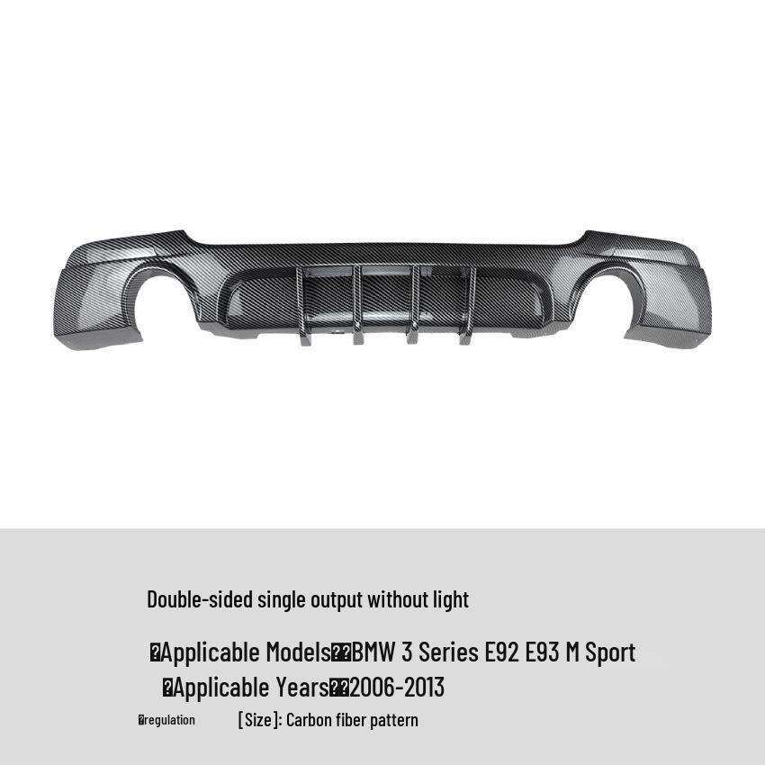 BMW 3 Series Coupe E92 E93 M Sport Rear Bumper Lip Diffuser Modification.