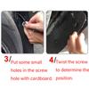2PCS Black Rubber Car Sport Styling Mud Flap Mudguards Fender Cover 43.5x23x5cm