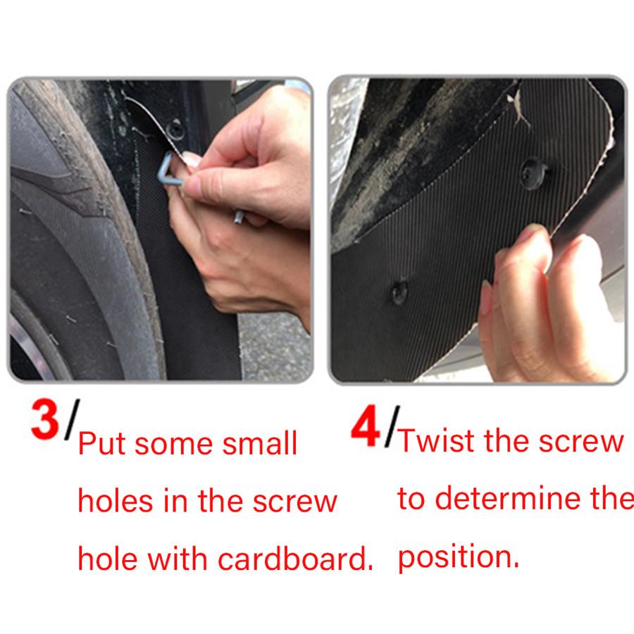 

2 шт. Черные резиновые автомобильные спортивные брызговики Защита крыла 43.5x23x5см