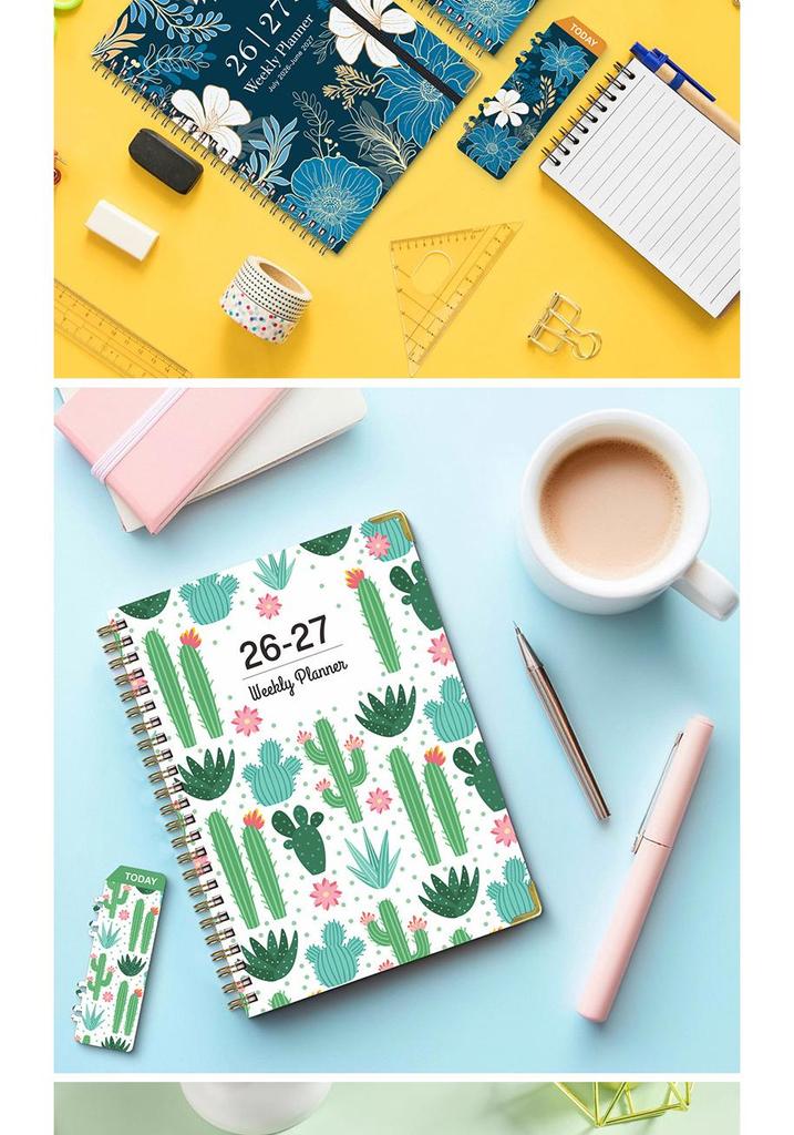 2026 A5 Spiral English Notebook & Planner