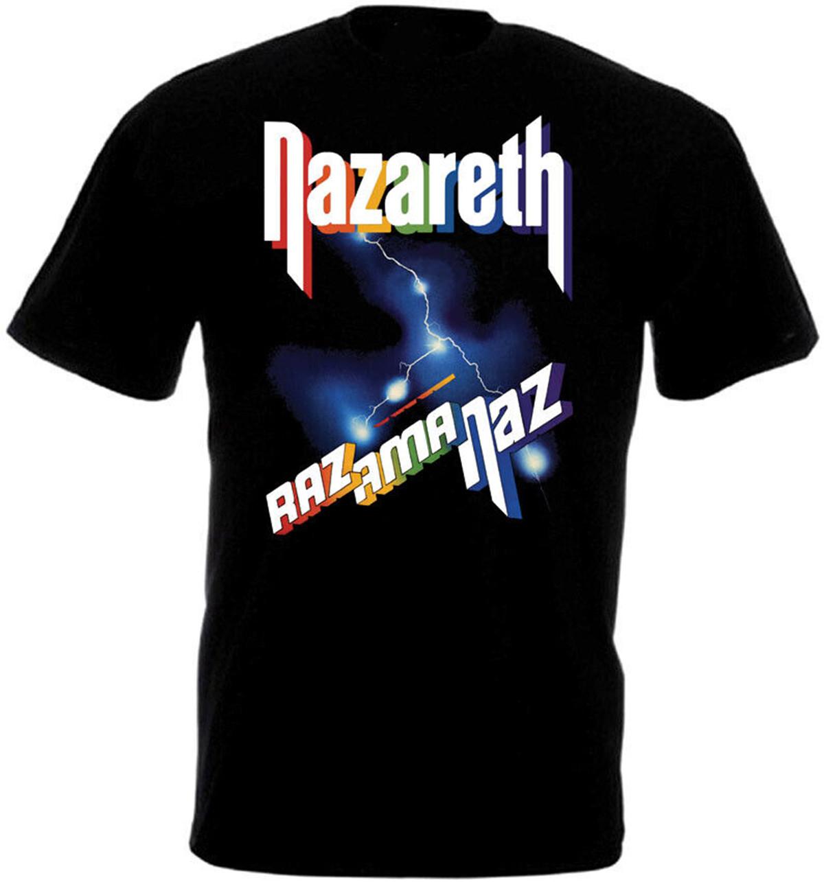 Nazareth Razamanaz T-shirt hard rock band black T-shirt Size S4XL CG963 XXXL