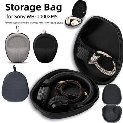 EVA Hard Carrying Case Headphone Shockproof Travel Protective Case Anti-Scratch BT Headset Pouch for Sony WH-1000XM5/WH1000XM4
