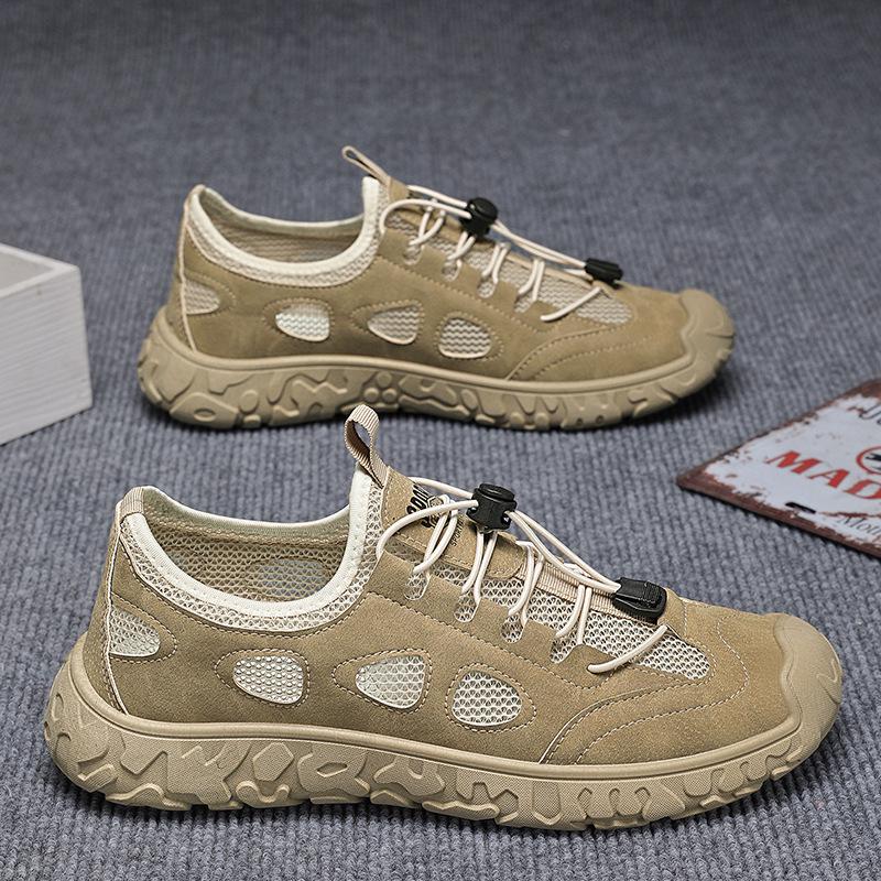 Men's Breathable Mesh Non-Slip Casual Shoes for Work and Sports