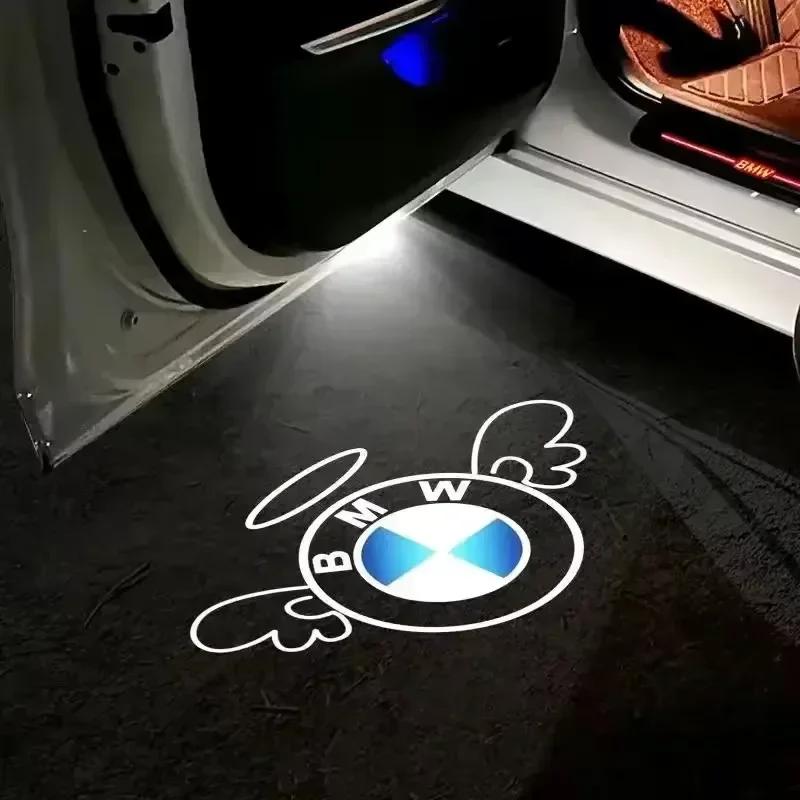2/4PCS car LED welcome light is suitable for BMW X1-X6 series E81E82E87E88F20F21 20-18 projector G11 G12 G30 G31 G38 auto parts