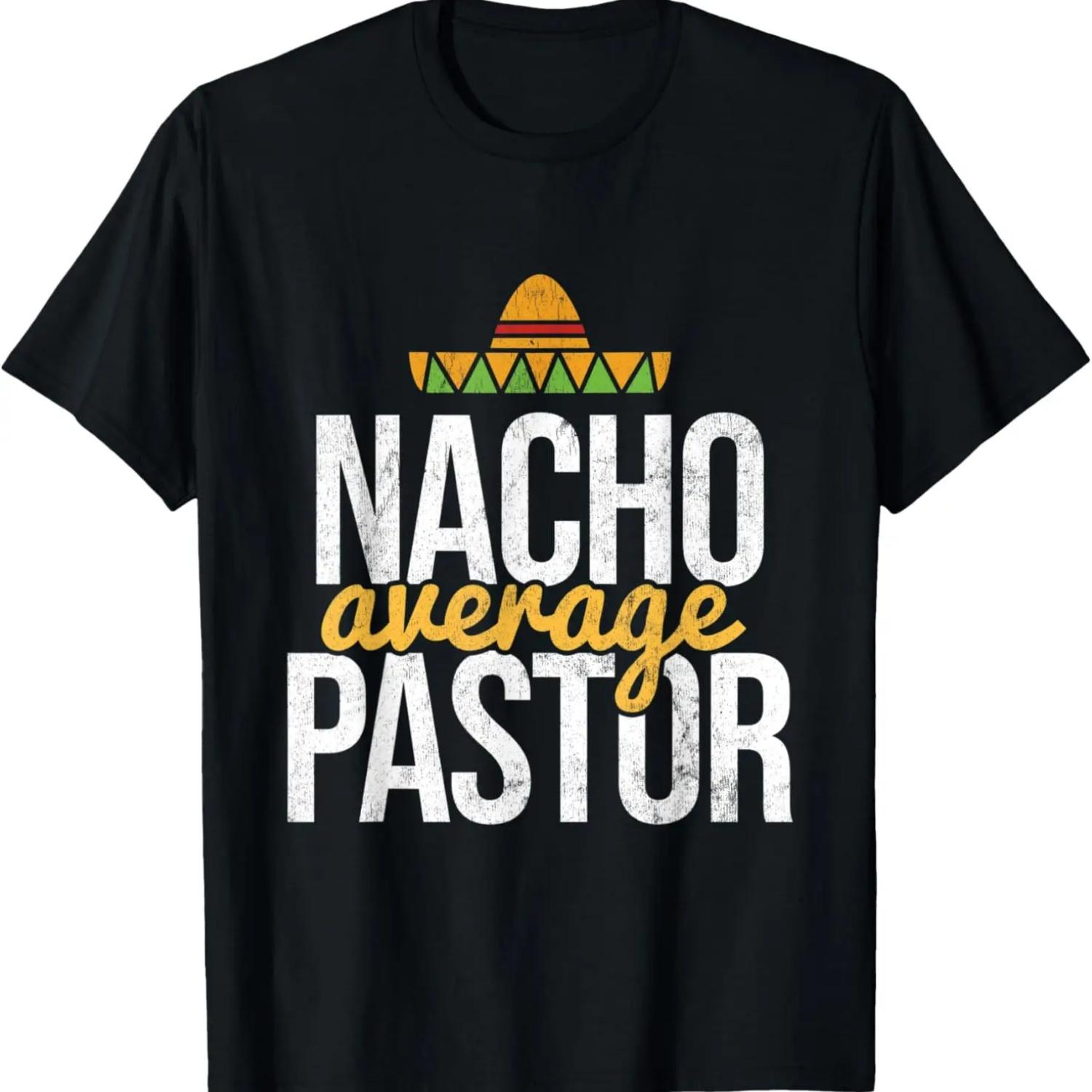 Nacho Average Pastor Christian T-Shirt S чёрный
