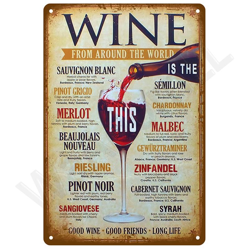 Retro Tin Sign Vintage Metal Signs Plates Posters House Interior Bathroom Wall Art Mural Aesthetic Room Home Decor Decorations