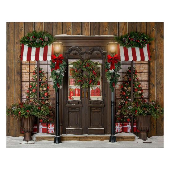 

Рождественский гобелен с четким принтом, конфеты, мягкий яркий зимний цвет, декоративный фон для магазина ручной работы A