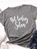 Not Today Satan Print Women T Shirt Short Sleeve O Neck Loose Women Tshirt Ladies Tee Shirt Tops Clothes Camisetas Mujer
