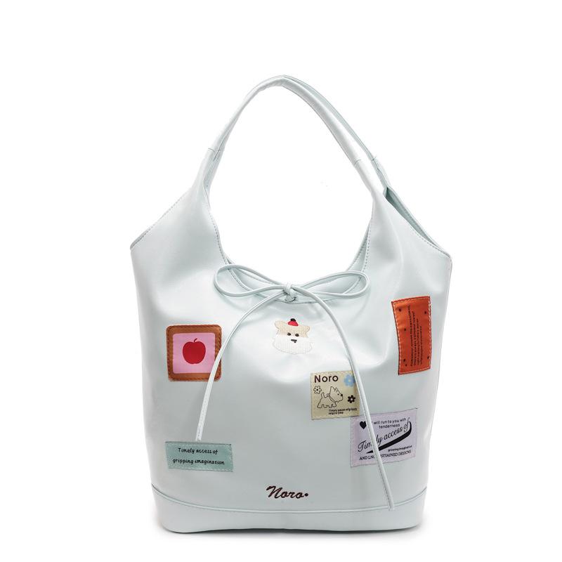 Student Party Vintage Large Capacity Casual Bag Women's 2025 New Fashion College Wind Tote Bag Shoulder Bag Handbag