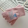 2025 New Autumn and Winter Warm Imitation Cashmere Five-finger Touch Screen Cold-proof Sports Women's Cute Warm Cartoon Gloves