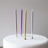 Gold-Stemmed Long Candles for Romantic Wedding Dinner