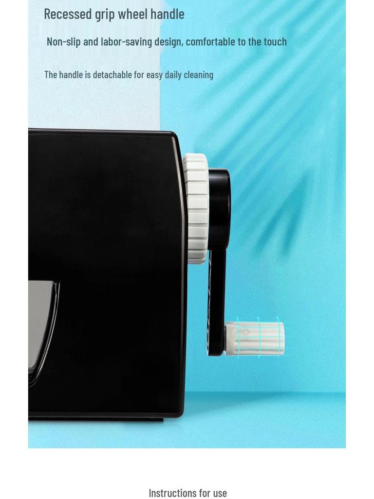 Deli 0610B Manual Hand-Crank Rotary Pencil Sharpener for Students