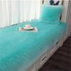 Plush White Faux Wool Rug for Bedroom, Living Room, and Bay Window.