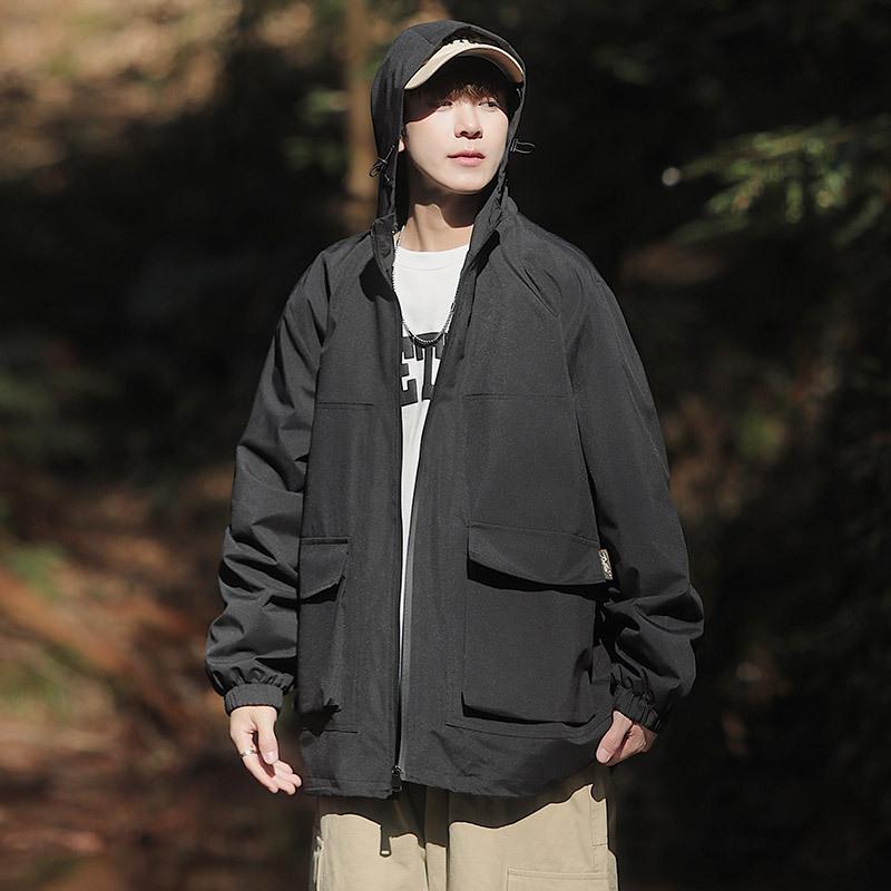 

Весна новый модный бренд свободный инструментальный уличный подростковый хулиганский красивый пиджак мужской 4XL чёрный