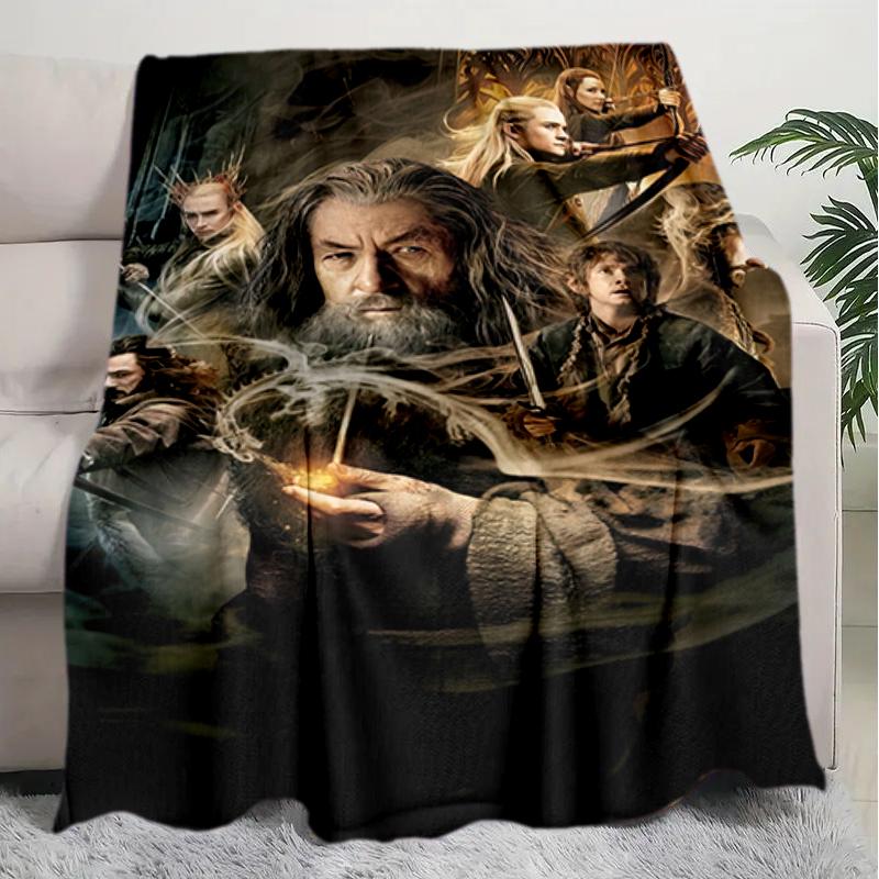 1PC The Lord of the Rings blanket, all-season lightweight home office outdoor nap multifunctional blanket, Christmas gifts