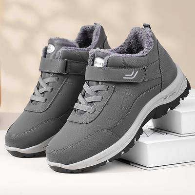 Schneestiefel Herbst und Winter neu ältere Klettersohle Papa Schuhe Baumwollstiefel lässige Klettverschluss Baumwollschuhe