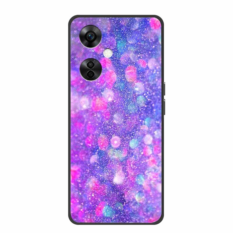 For OnePlus Nord CE 3 Lite 5G Cases Black Silicone Soft Cute Cat Rose Case For OnePlus Nord CE 3 5G Heart Lion Luxury TPU Cases