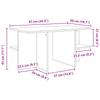 Coffee Table Black Oak 87 x 50 x 45 cm Particleboard