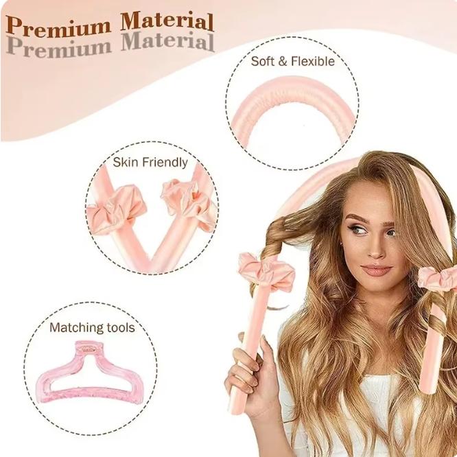 Kobieta Bezgrzewny Wałek Do Kręcenia Włosów Bezgrzewne Lokówki Do Włosów Opaska Na Głowę Sprawia, Że Włosy Są Miękkie Błyszczące Lokówka Do Włosów Praktyczne Narzędzie Do Stylizacji Włosów DIY Akcesoria