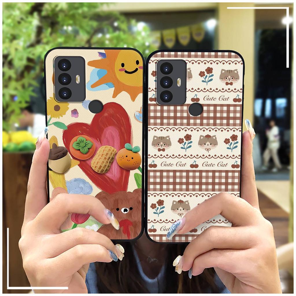 Cartoon Graffiti Phone Case For TCL 30SE/30E/306/305/Sharp Aquos V6/V6 Plus Shockproof Soft case Cute Durable Animals