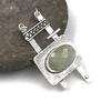 Natural Faceted Aquamarine Gemstone 925 Sterling Silver Jewelry  Pendant 2.81" AJP-130