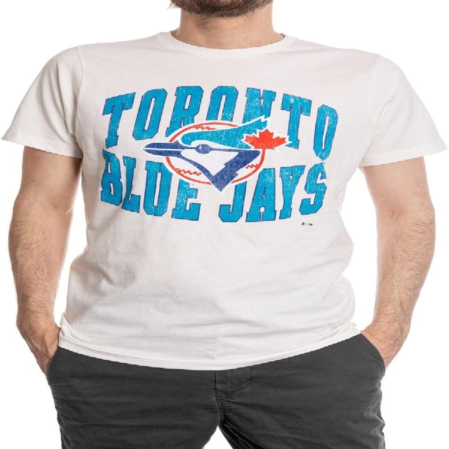 Футболка мужская хлопковая Bulletin MLB Toronto Blue Jays The Natural Потертая Ретро S