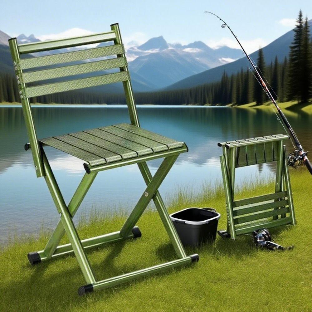 Strong Load-bearing Camping Stool Wear-resistant Patio Seat Portable Folding Chairs  Riding